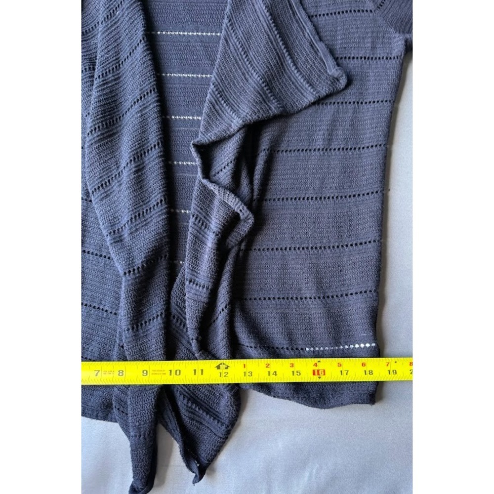 Lauren Ralph Lauren Cardigan Women L Blue Open Front Knit Lightweight‎ Sweater - Picture 7 of 16
